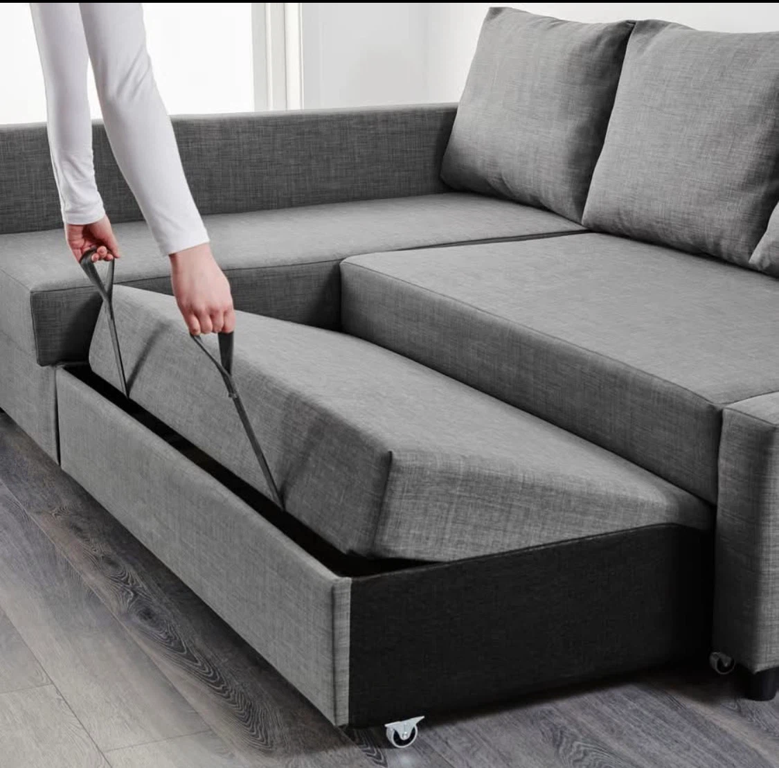 Corner Sofa Bed with Storage – $700 - photo 3
