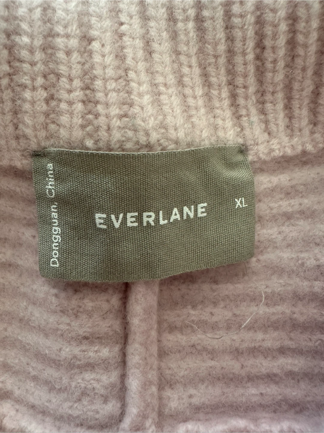 Everlane Half-Zip Wool Sweater - Pink - XL - photo 2