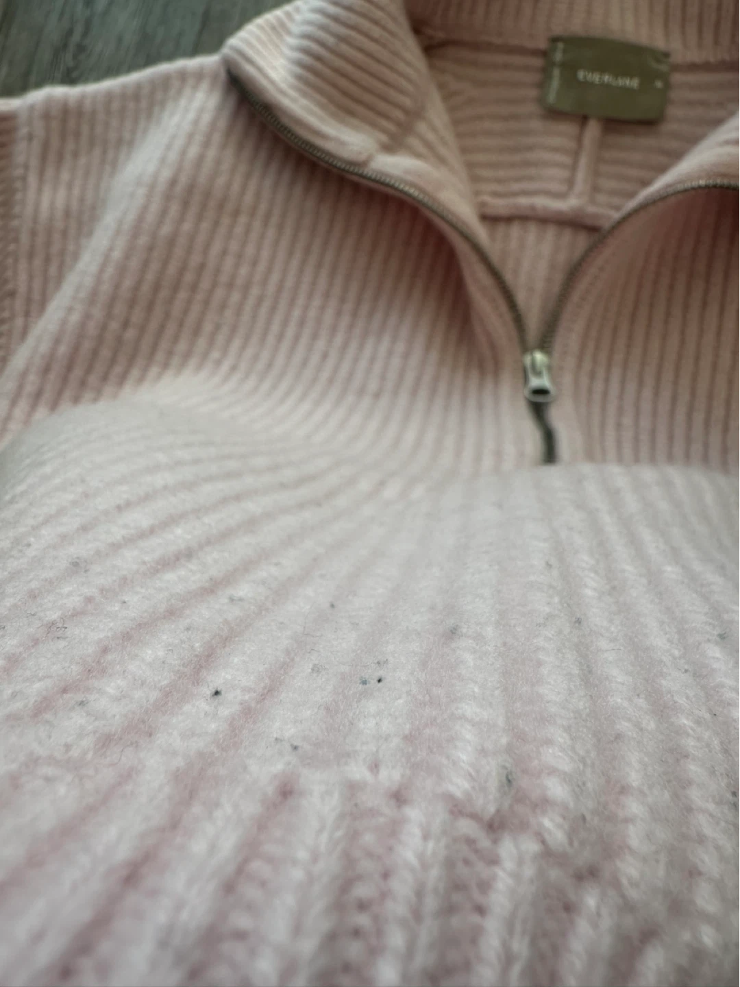 Everlane Half-Zip Wool Sweater - Pink - XL - photo 5