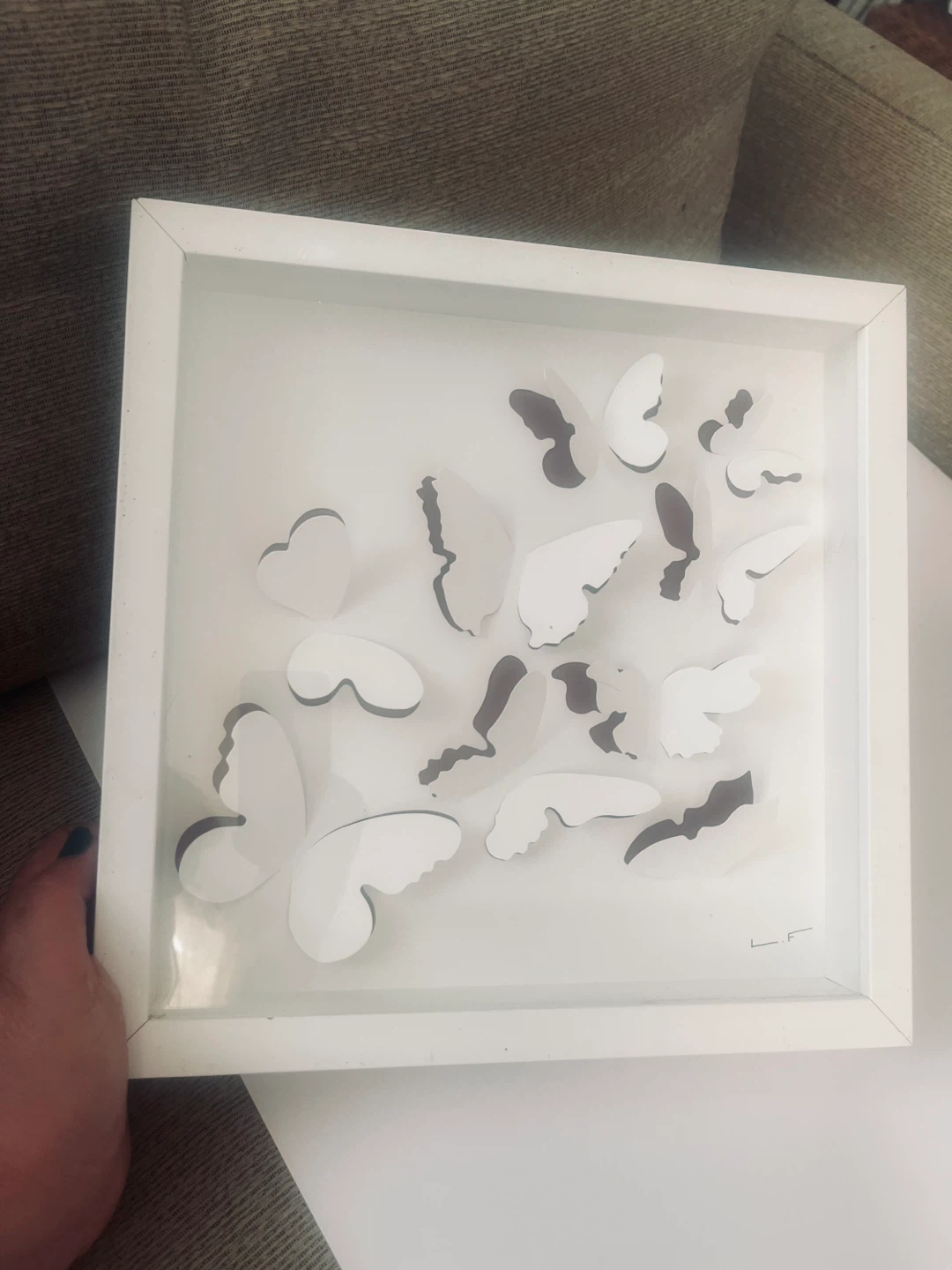 Vintage IKEA 1999 3D Butterfly Framed Art - photo 2
