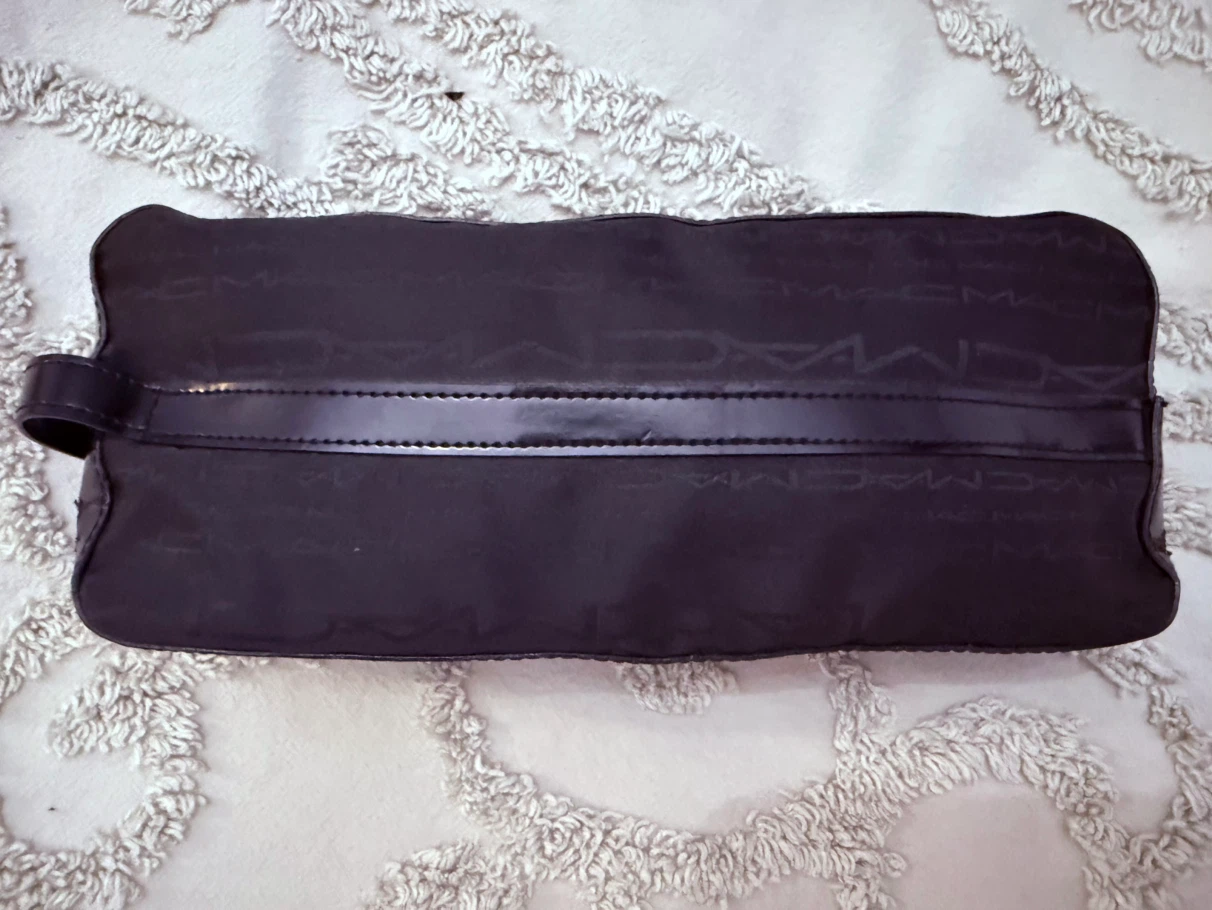 MAC Cosmetics Black Logo Makeup Bag