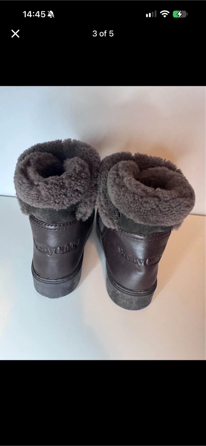 See By Chloé Suede Shearling Boots - photo 3