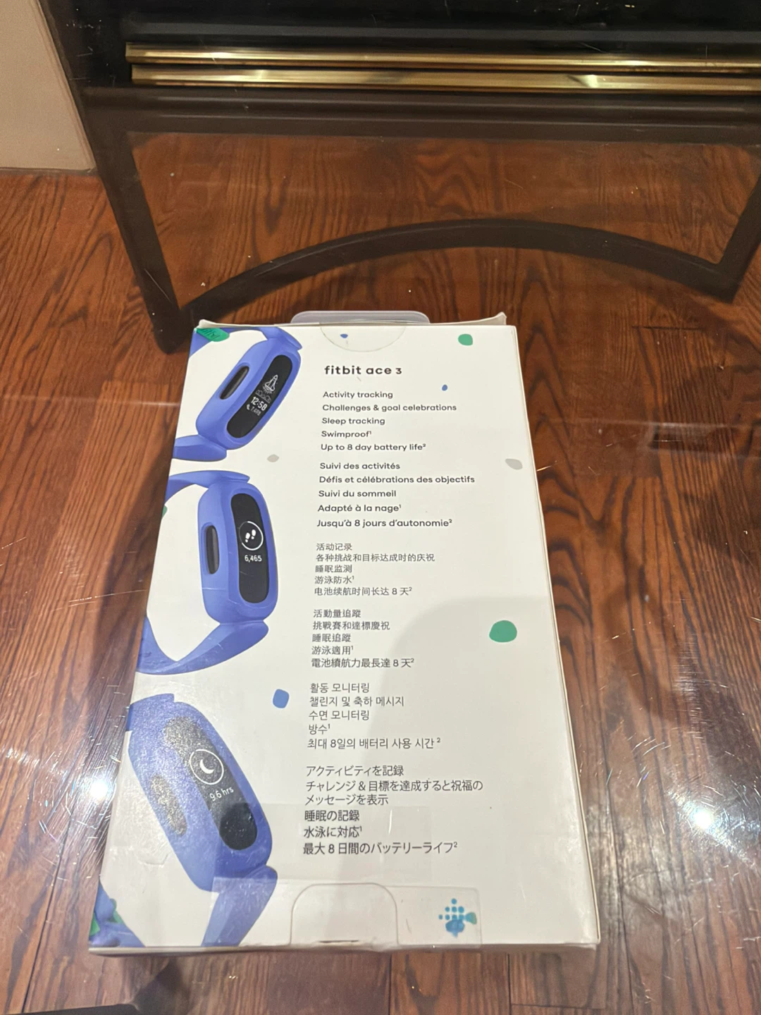 NEW Fitbit Ace 3 Kids Activity Tracker – Purple & Green - photo 2