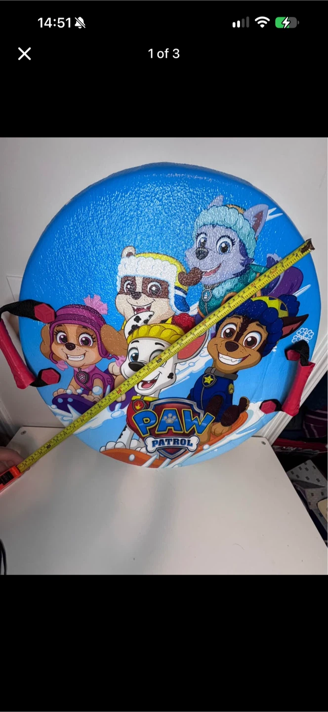 Paw Patrol Foam Snow Sled