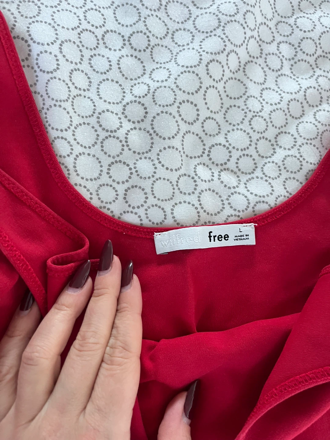 Wilfred Free (Aritzia) Red Bodysuit - photo 3