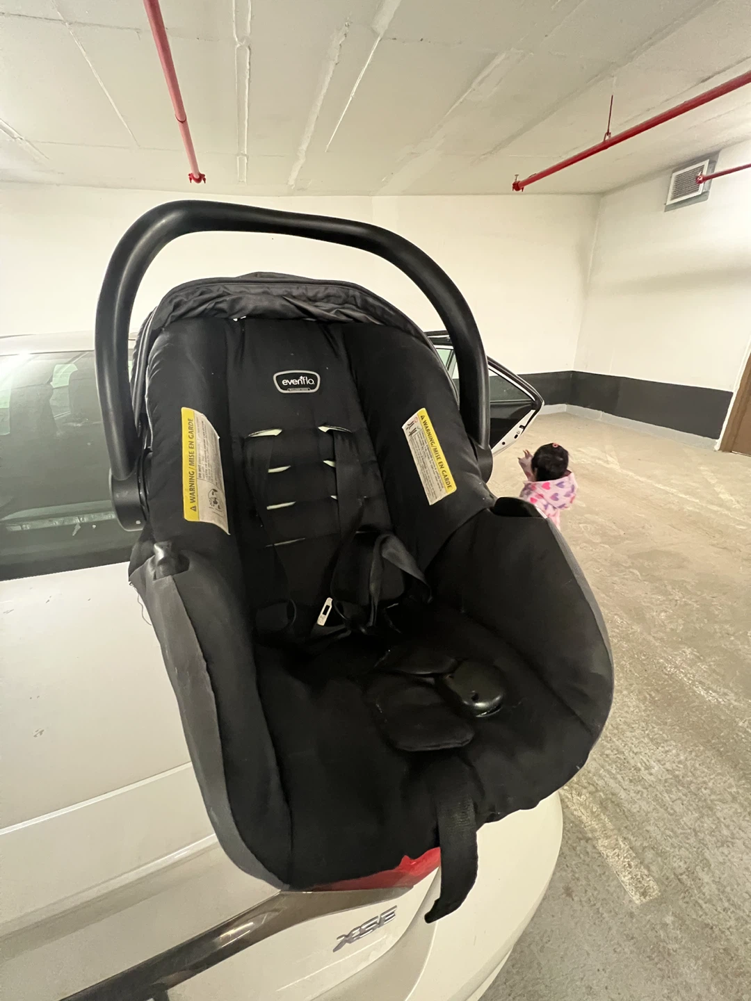Evenflo Litemax 35 Infant Car Seat with stroller - photo 3
