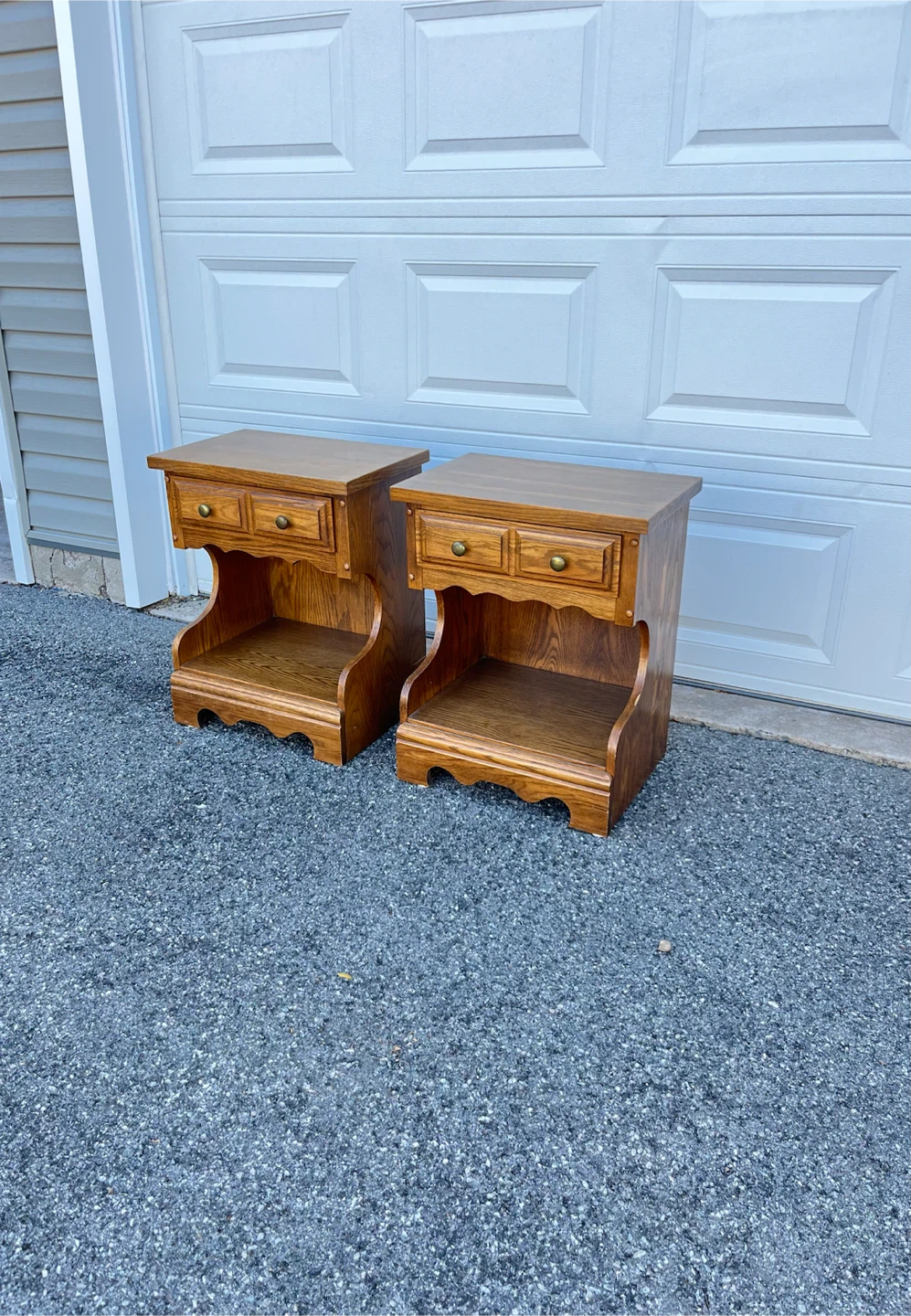 Solid Pair of Vintage Nighstands
