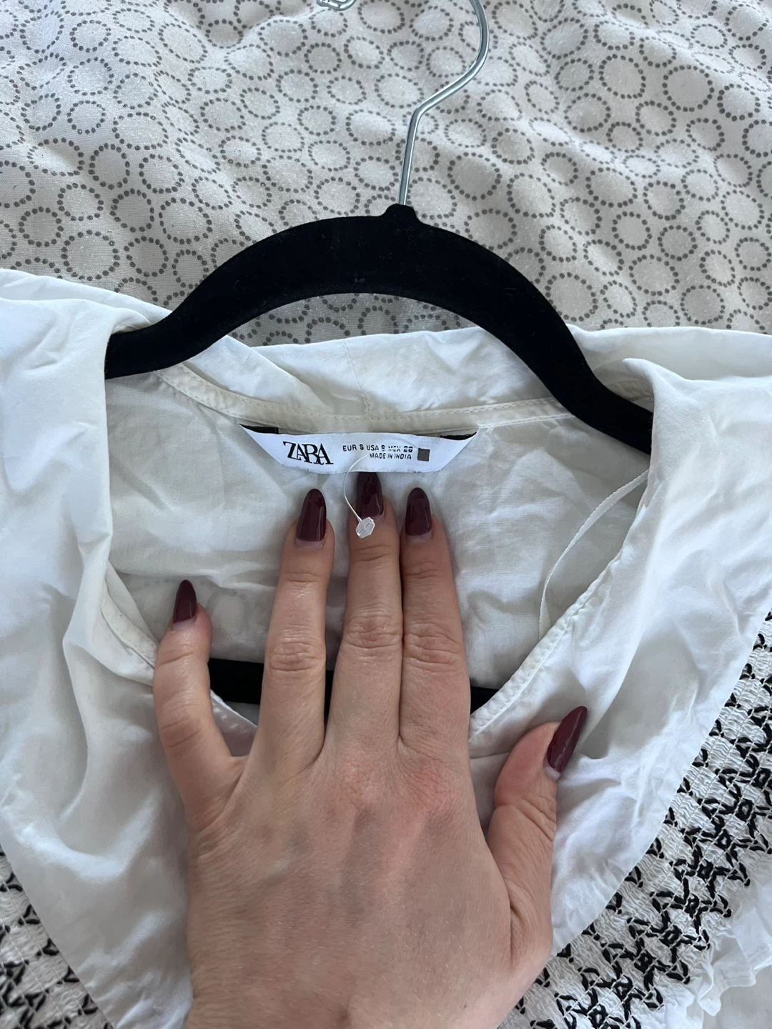 Zara Embroidered White Blouse - photo 4