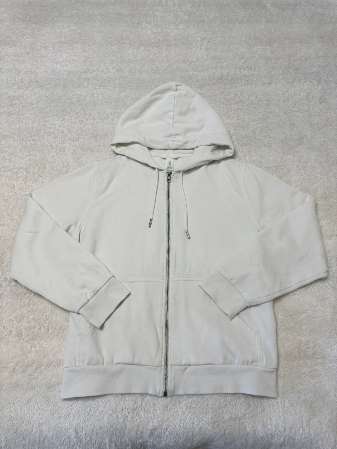 White Zip-Up Hoodie - photo 2