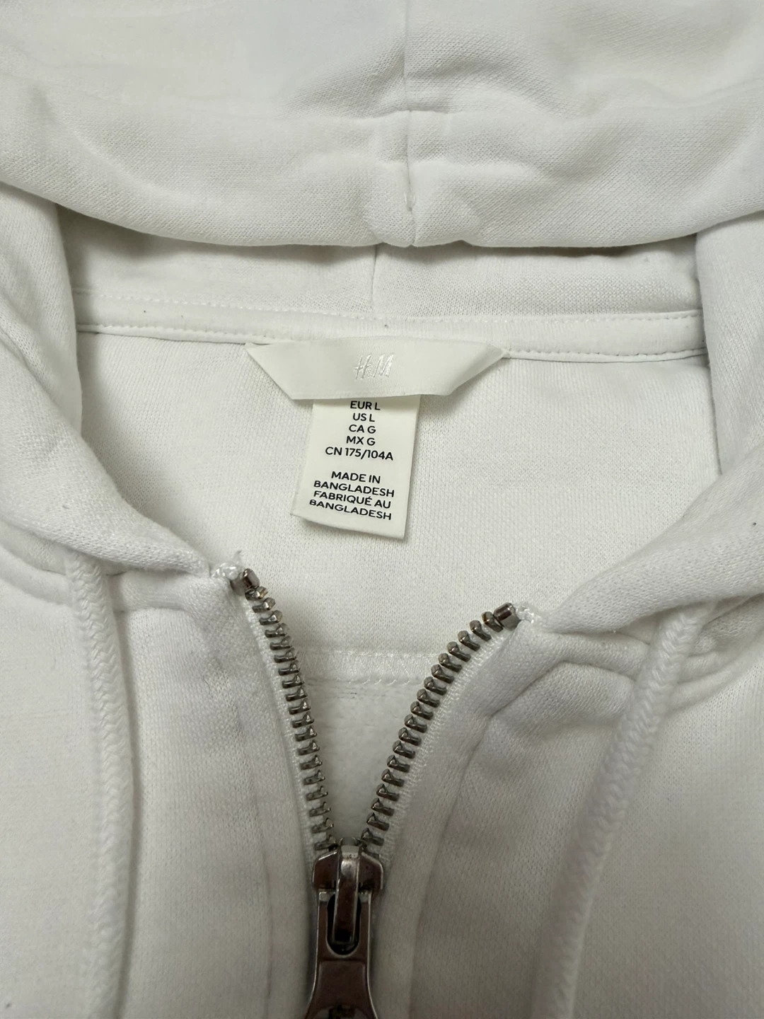 White Zip-Up Hoodie - photo 3