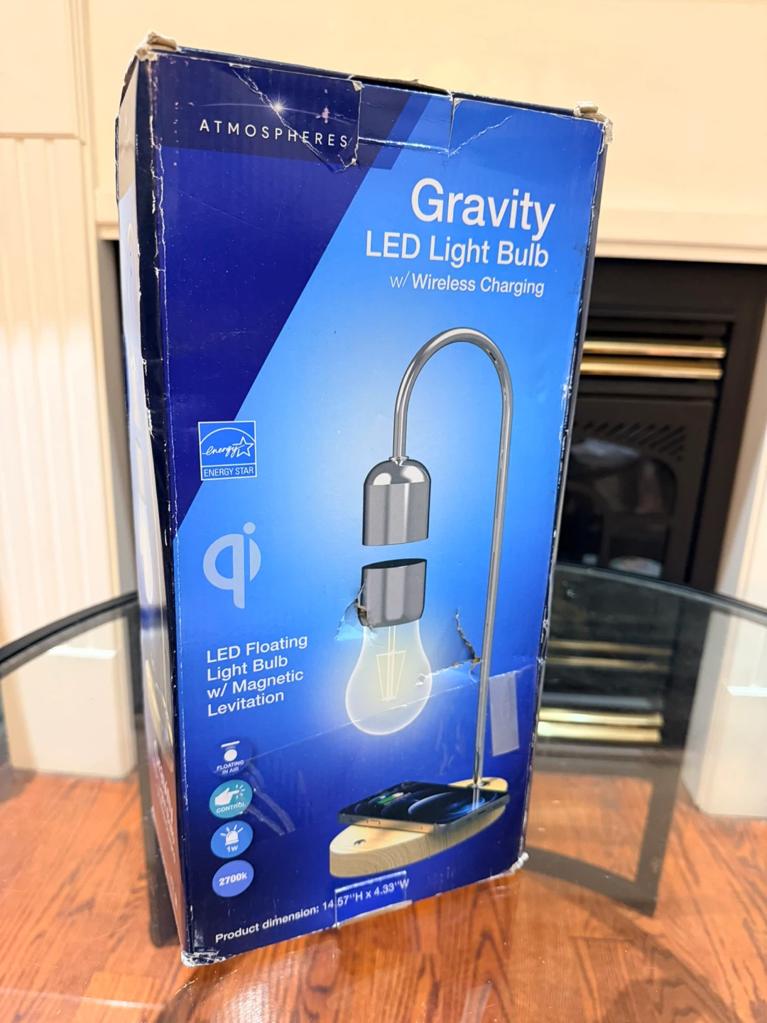 NEW Atmospheres Gravity Floating LED Lamp & Wireless Charger