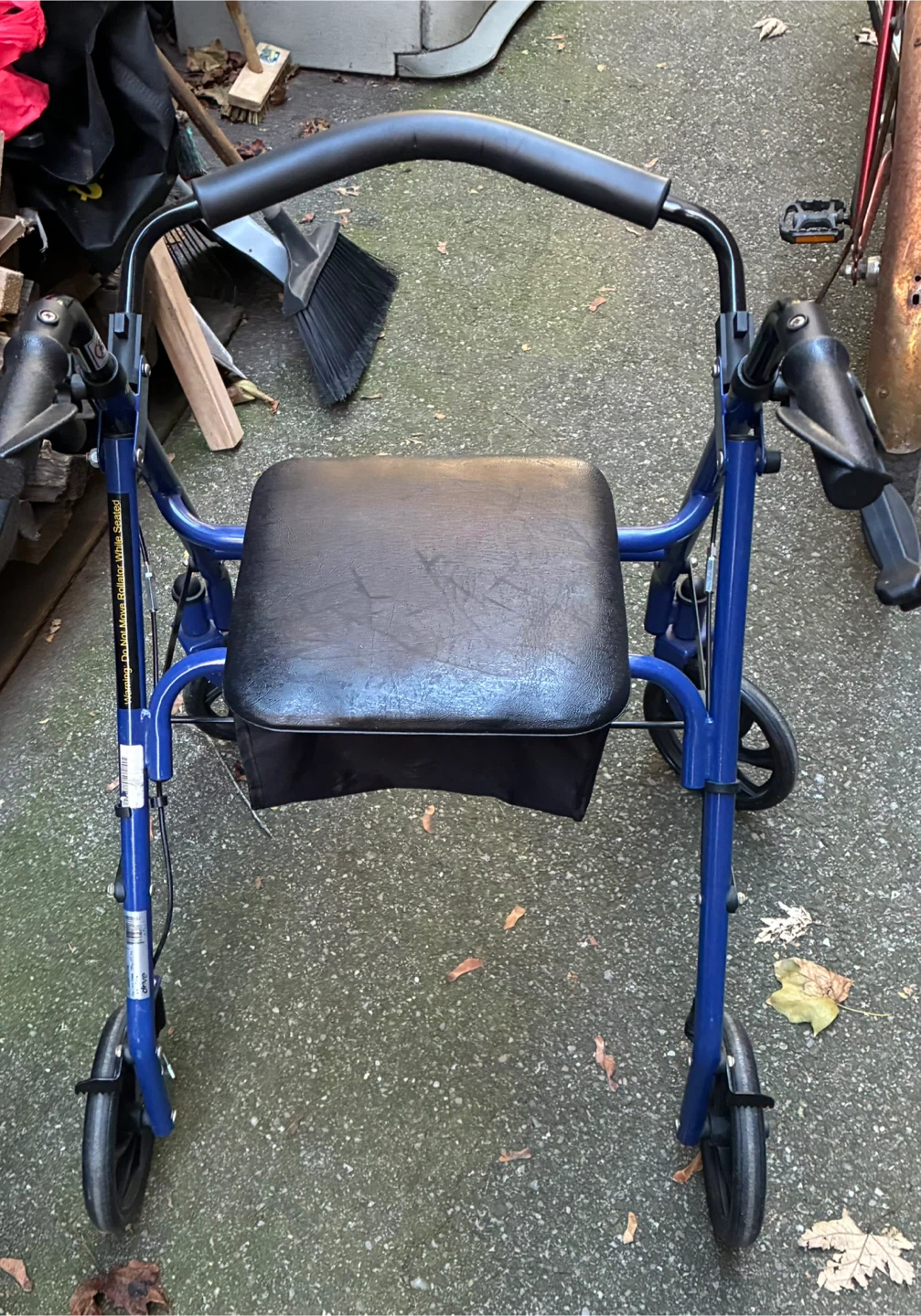 Rollator Walker Drive Medical 4 Wheel Seat folding compact