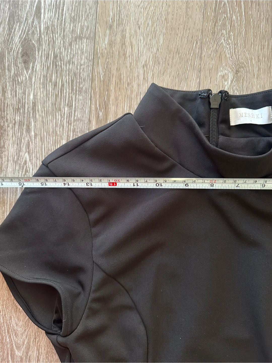 Meshki Black Mock Neck Midi Dress - photo 3