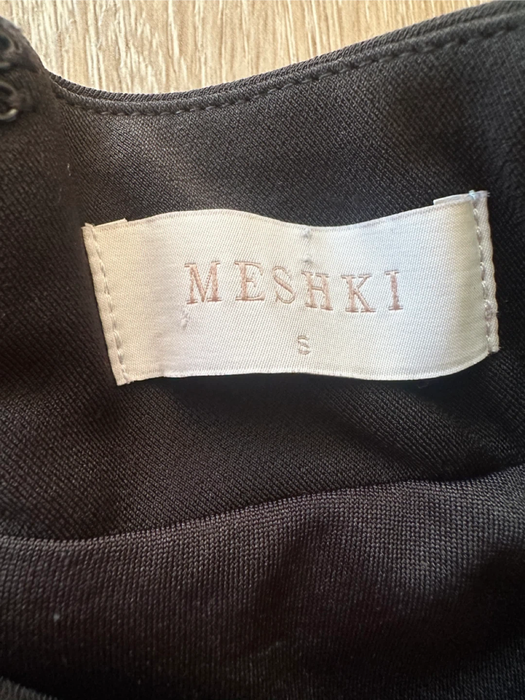 Meshki Black Mock Neck Midi Dress - photo 2