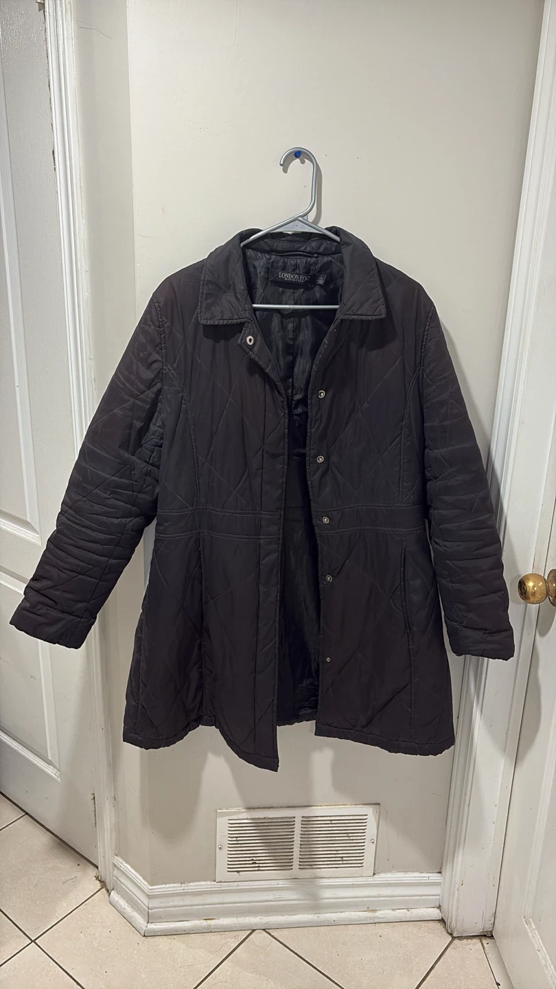 #freecycle London Fog Black Quilted Jacket