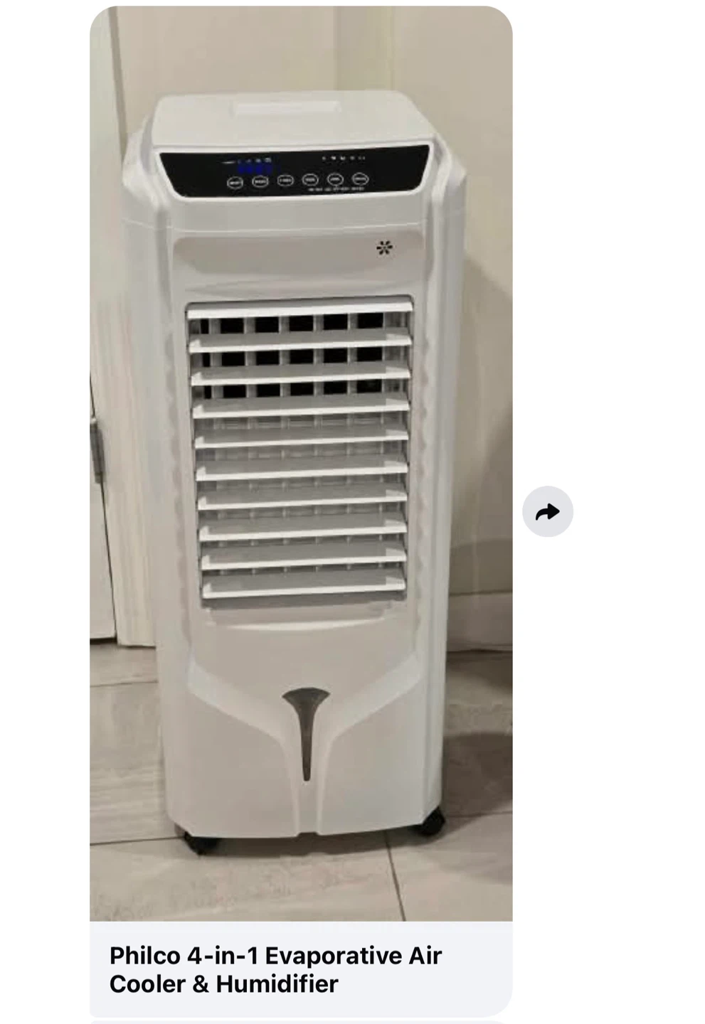 Philco 4-in-1 Evaporative Air Cooler & Humidifier - photo 2