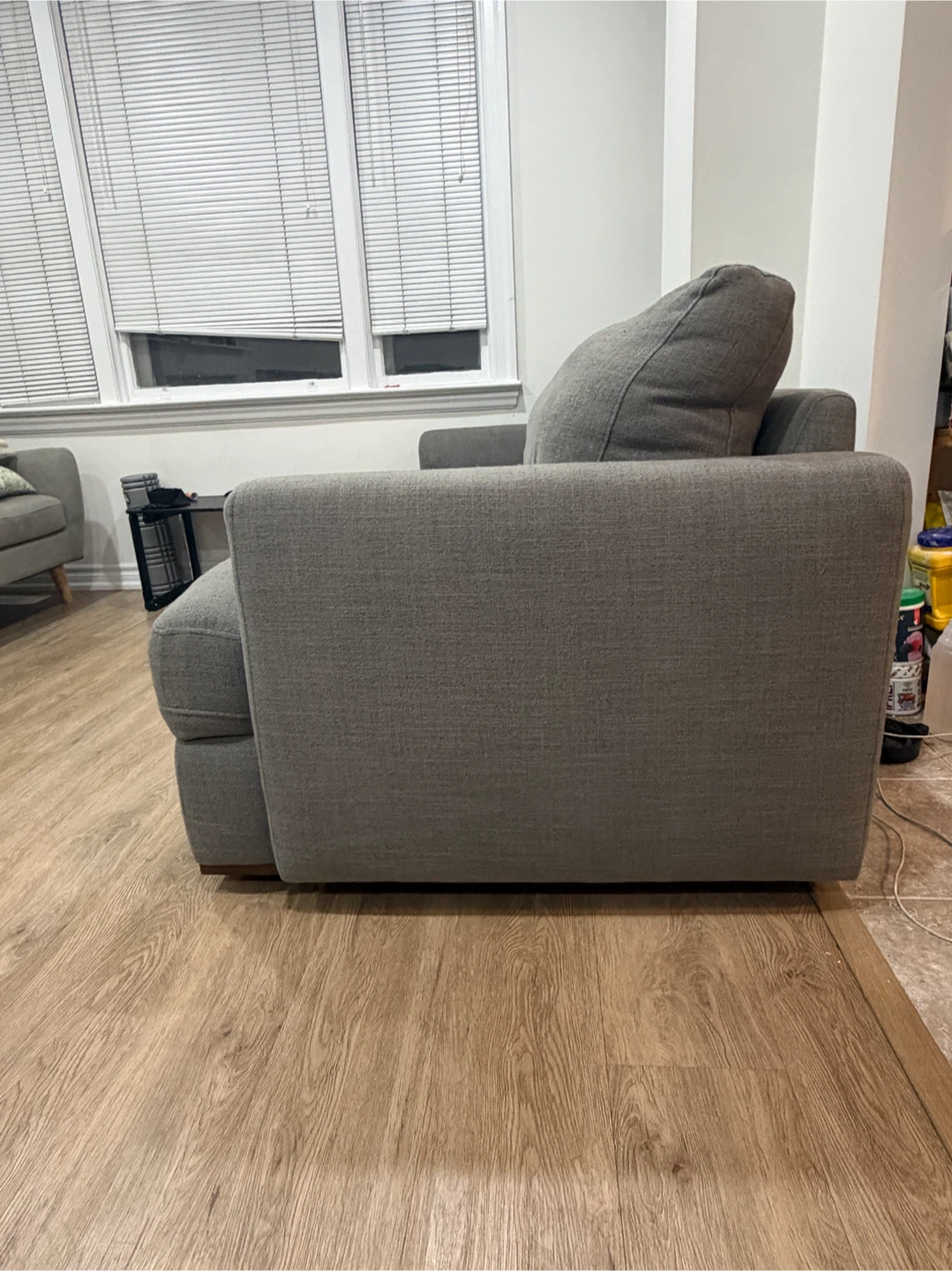 $100 Structube couch - charcoal grey 3 seater - photo 3