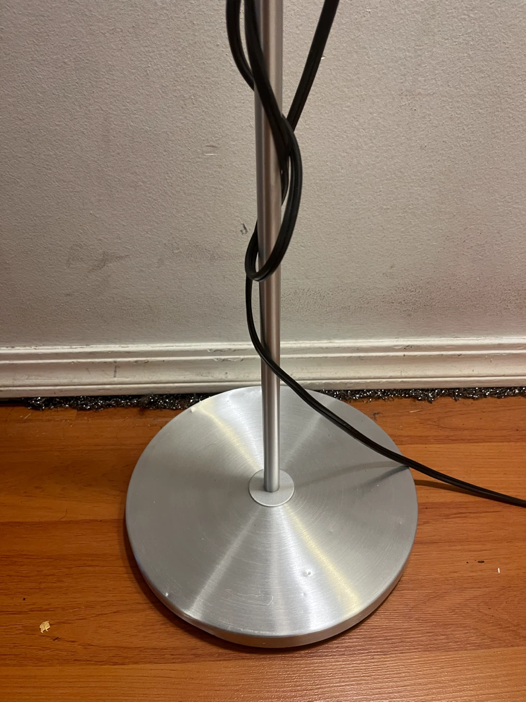 Set of Two Brushed Steel Floor Lamps - photo 4
