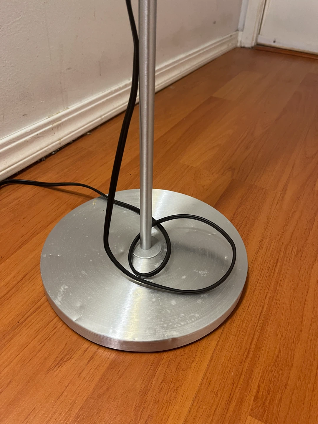 Set of Two Brushed Steel Floor Lamps - photo 5