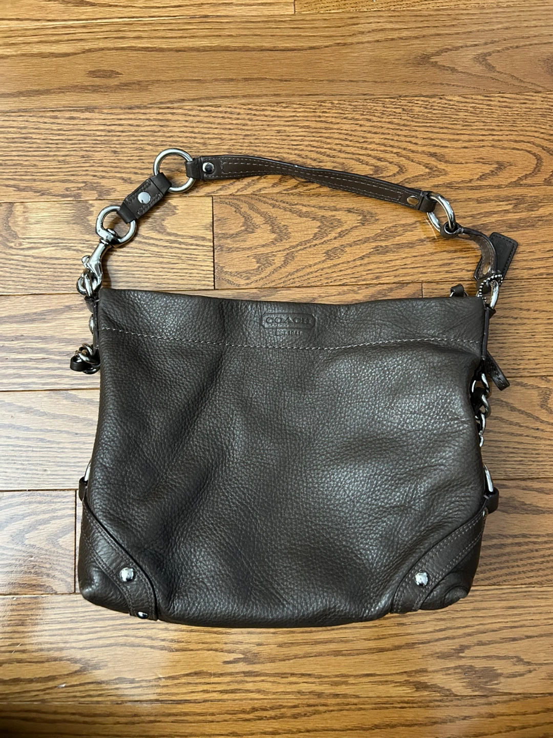 Coach Dark Brown Leather Handbag