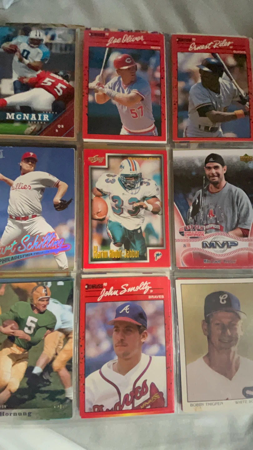 Assorted Vintage Sports Trading Cards