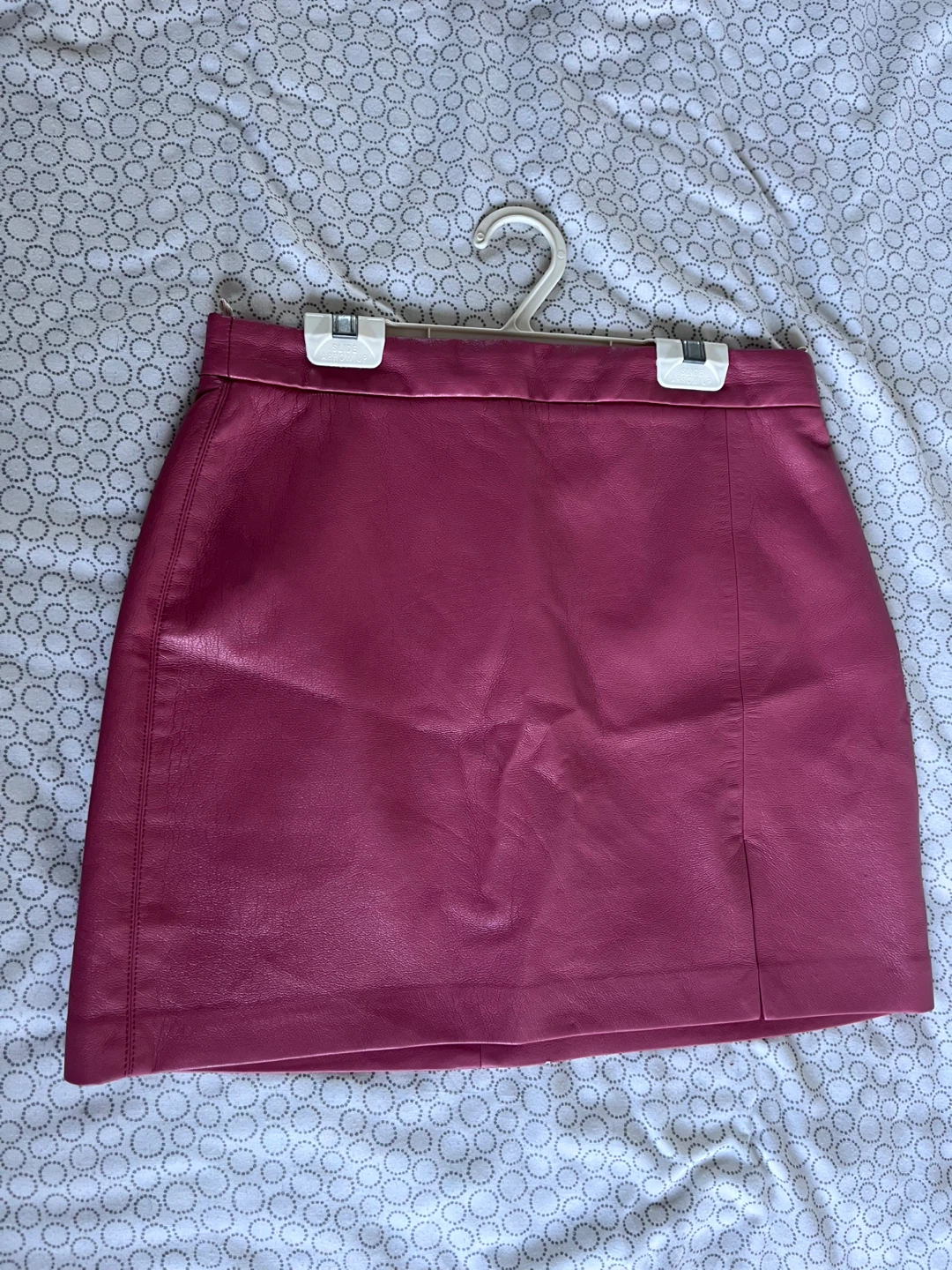 Wilfred Pink Leather Mini Skirt - photo 3