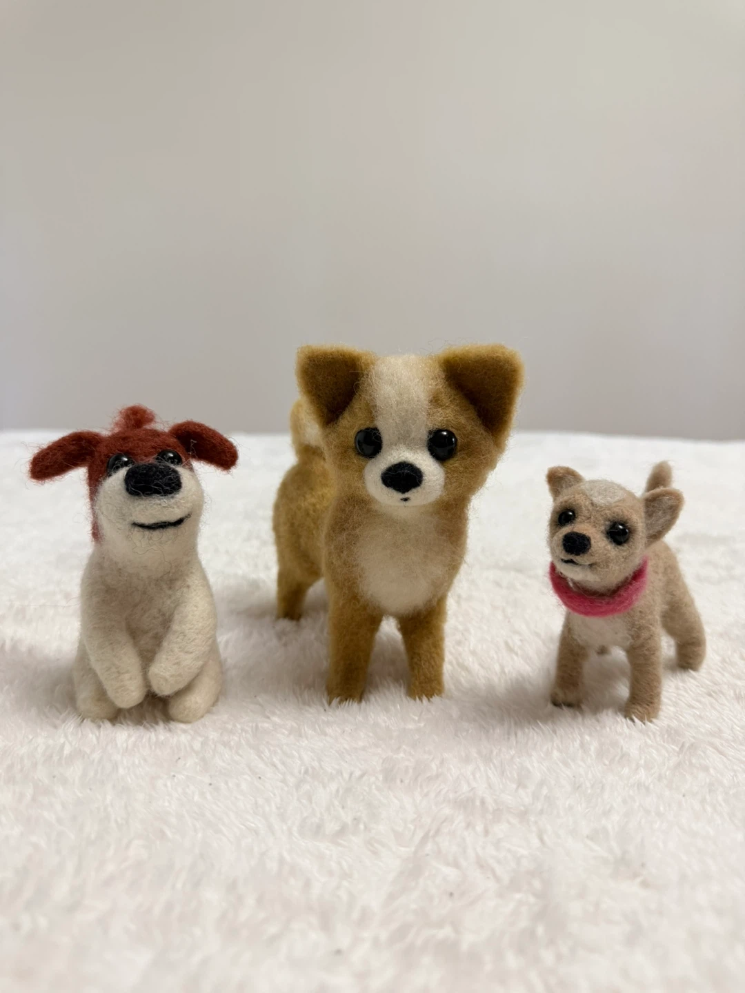 Felted Dog Figures - Sentimental Display Decor - Toys