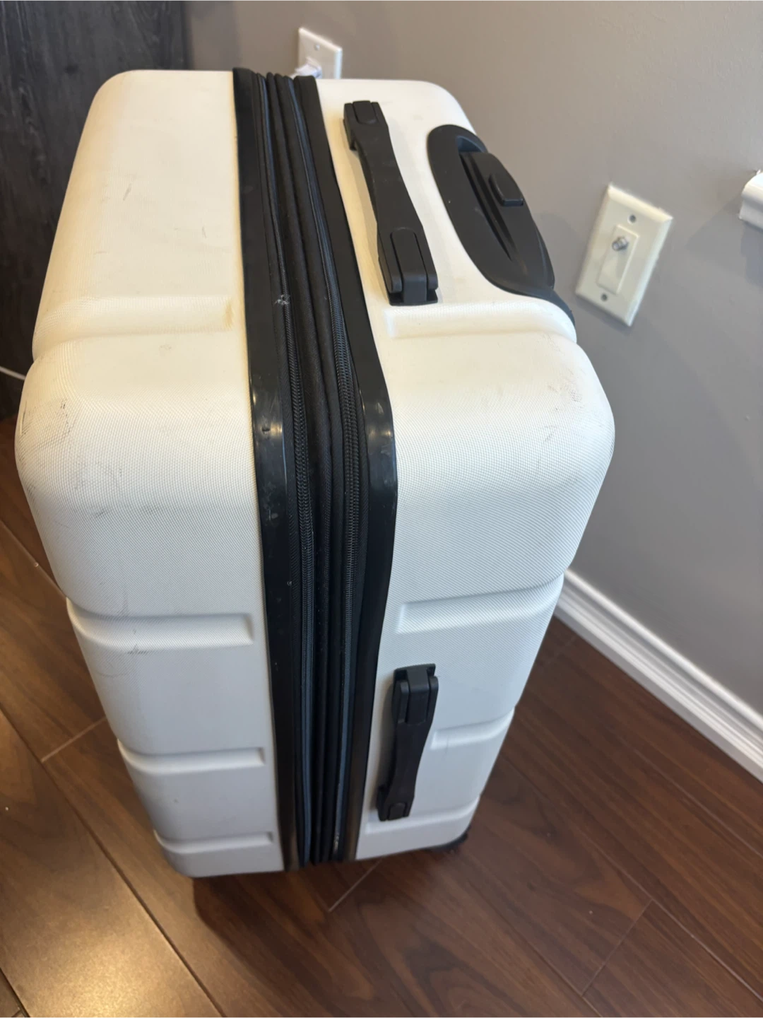 White Hard-Shell Carry-On Luggage - photo 4