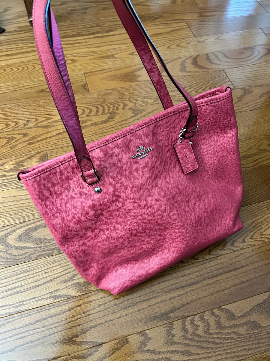 Coach Pink Leather Tote Bag - photo 2