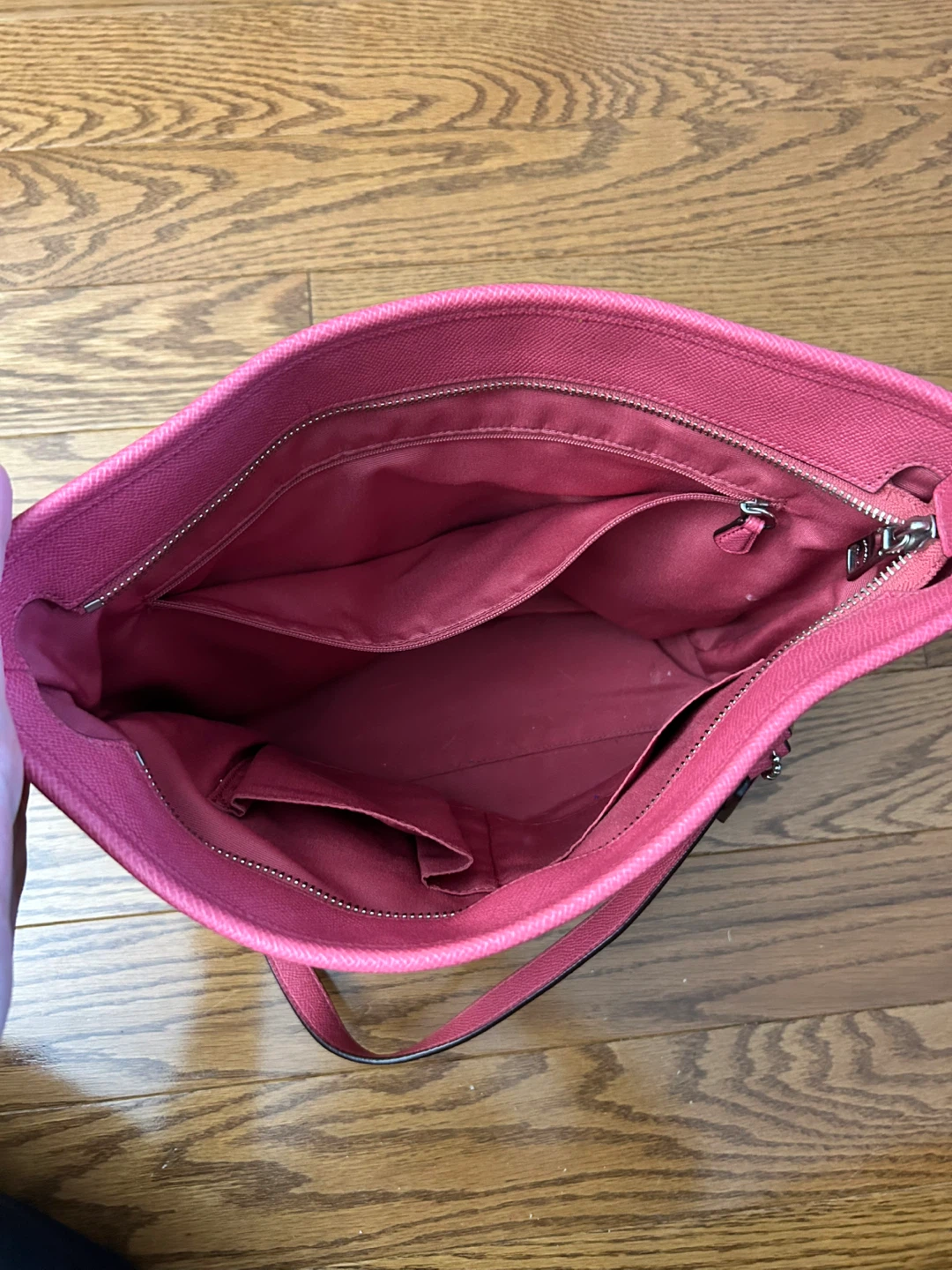 Coach Pink Leather Tote Bag - photo 4