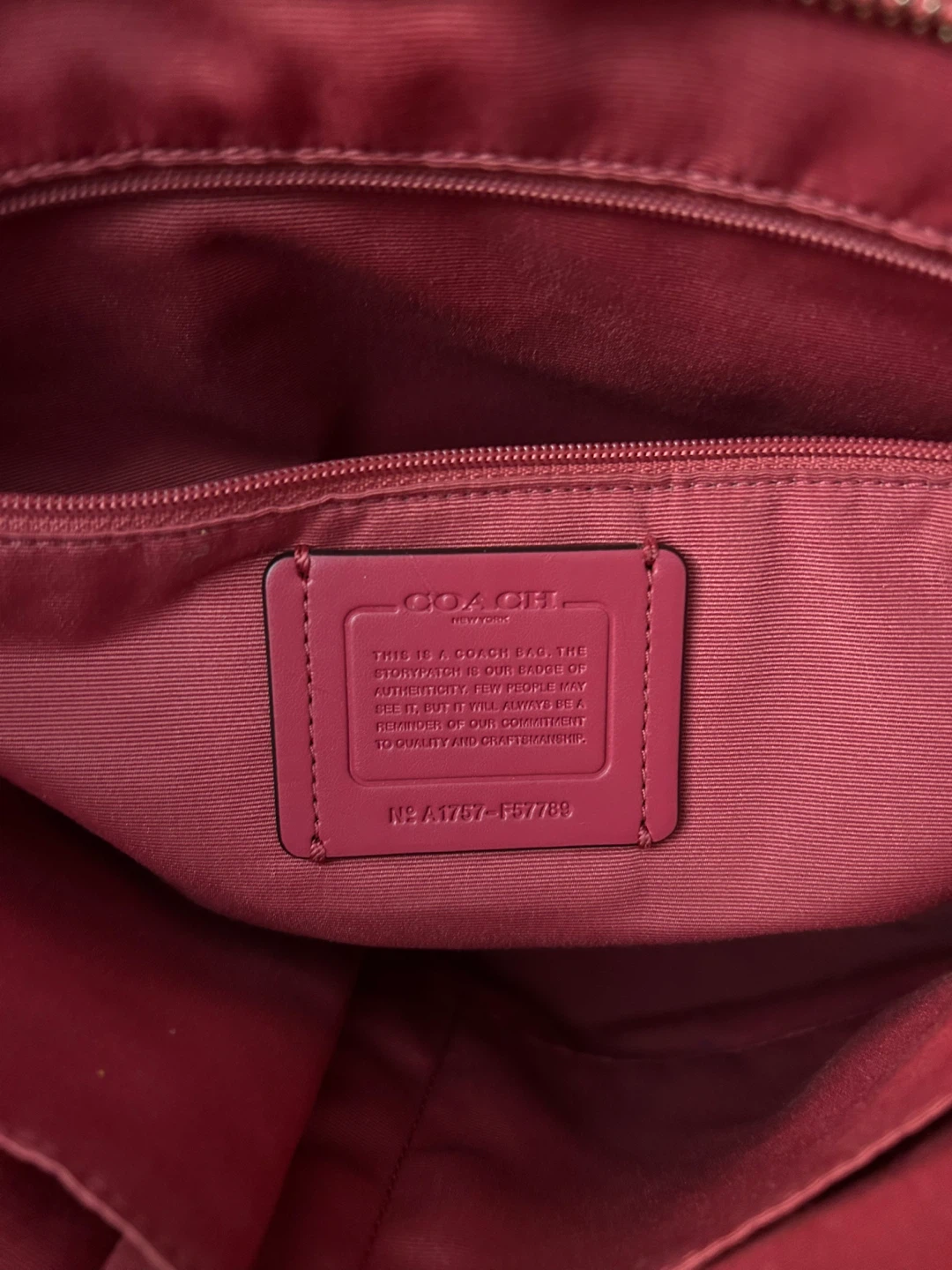 Coach Pink Leather Tote Bag - photo 5