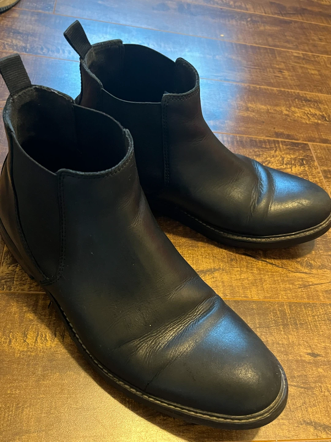 Clarks Collection Mens Leather Chelsea Boots Size 9 - photo 3