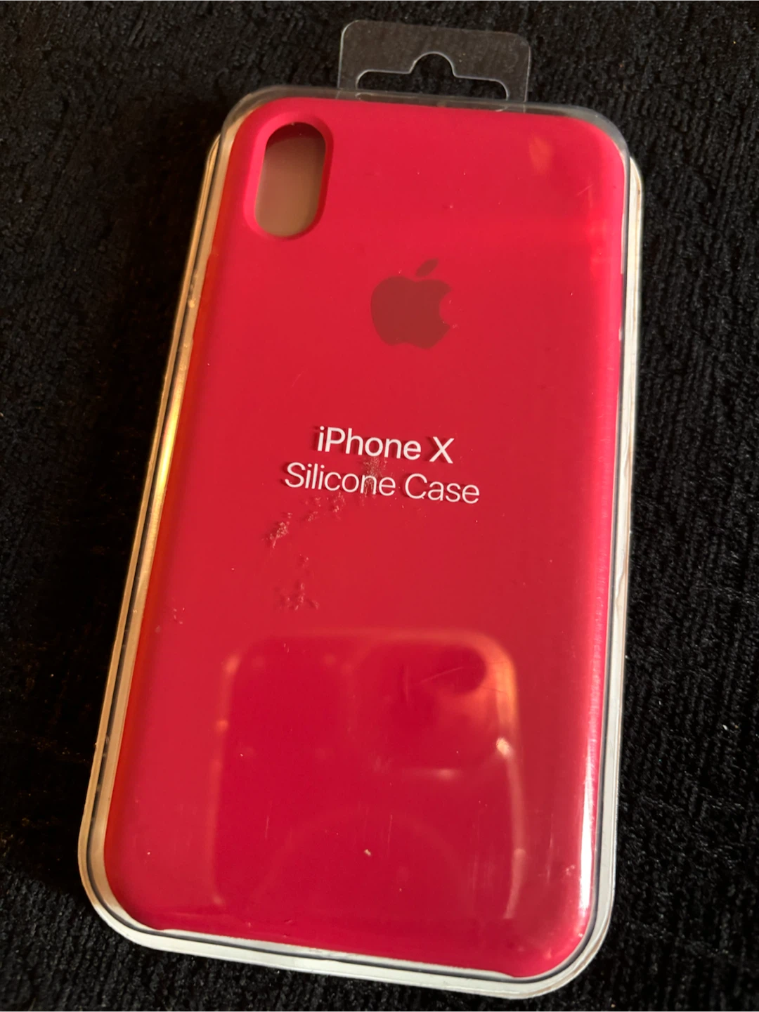 Apple iPhone X Silicone Case - Rose Red