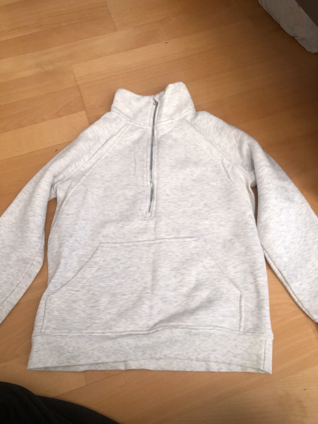 Danskin Half-Zip Sweatshirt Light Grey Size S - photo 2