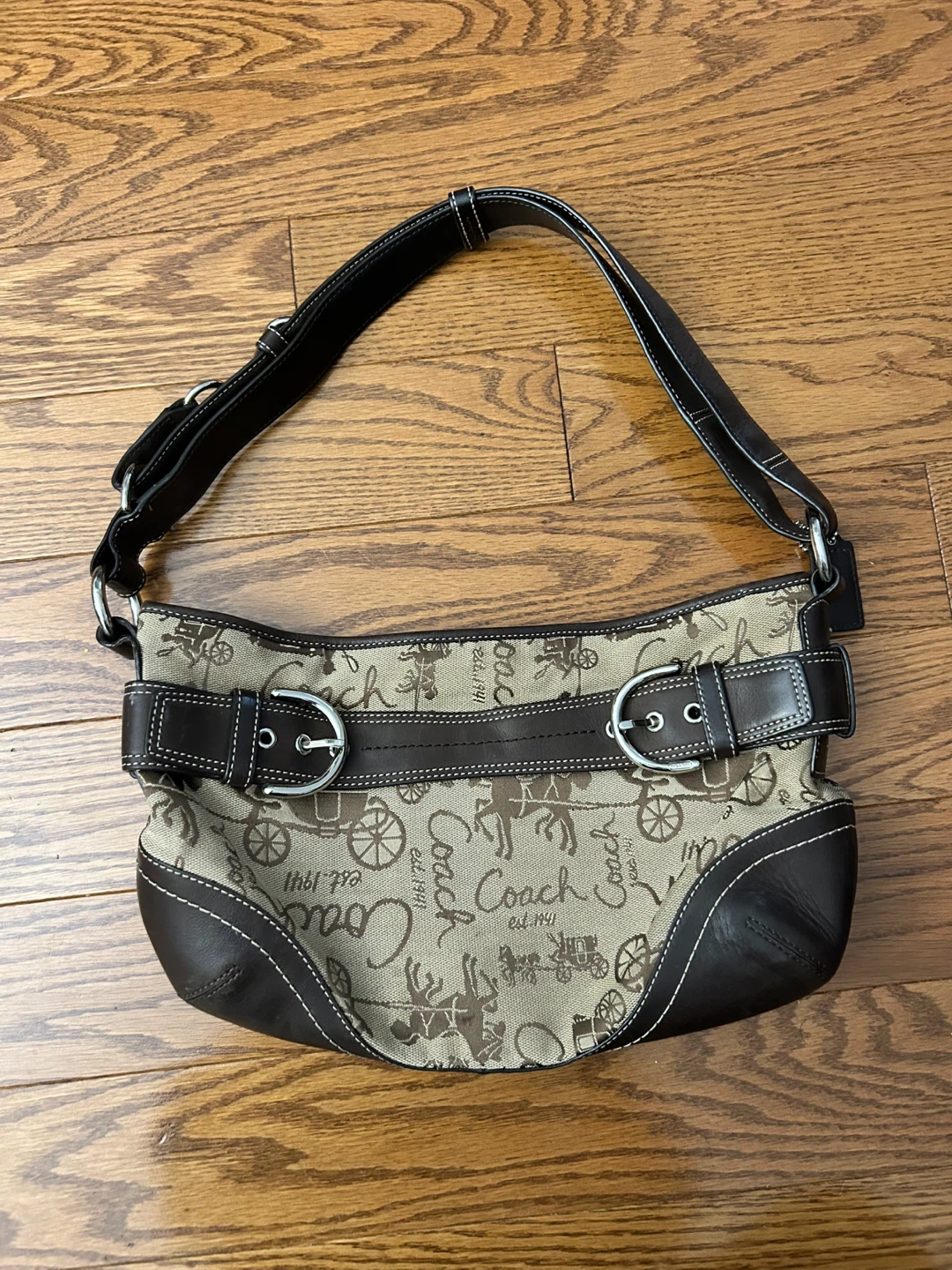 Coach Horse and Carriage Shoulder Bag