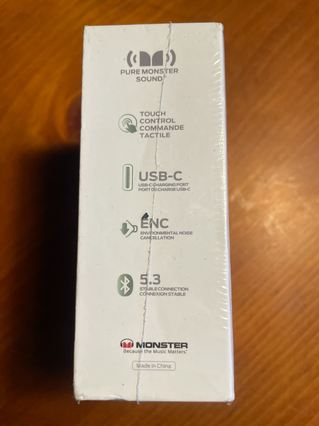 Brand New Sealed Monster N-Lite Clear Talk Earbuds - photo 3