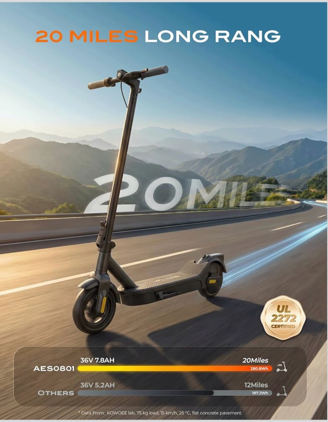 KOWOEE Electric Scooter Foldable - photo 5