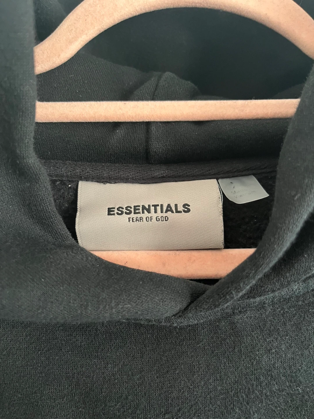 Black Essentials Fear of God Hoodie - photo 5