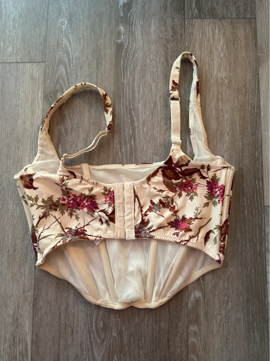 Out From Under Floral Corset Top Large - photo 2