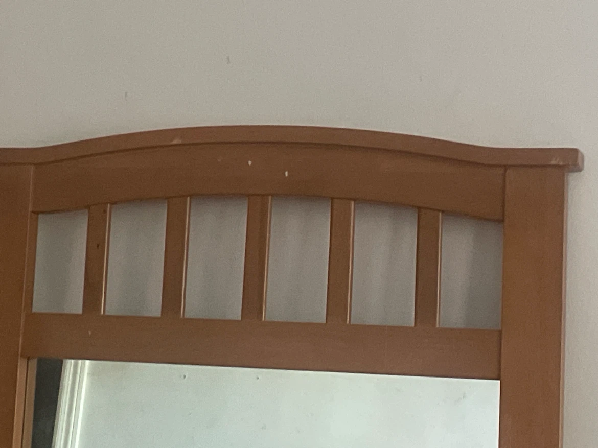 Wooden Wall Mirror - photo 2