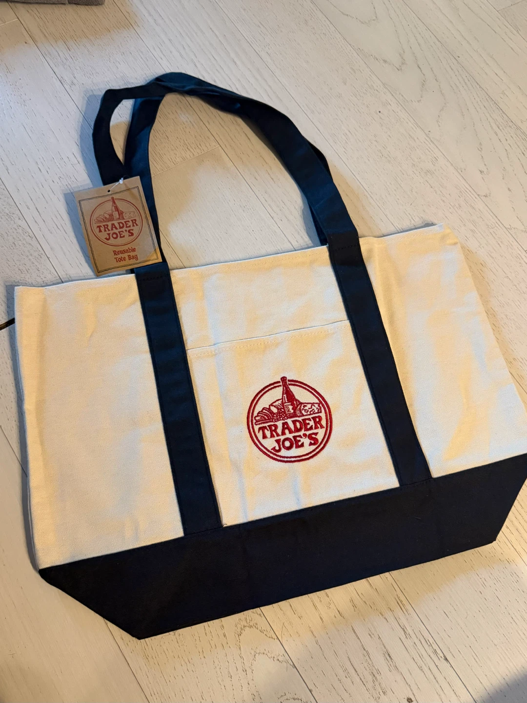 BLUE Trader Joe's Reusable Tote Bag
