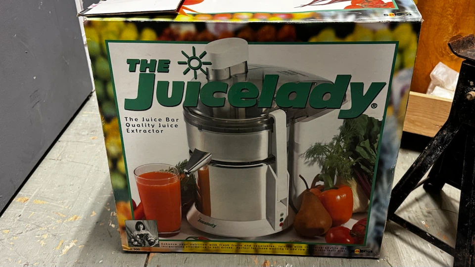 Juicer,  Juice Lady still prob have recipe book also.