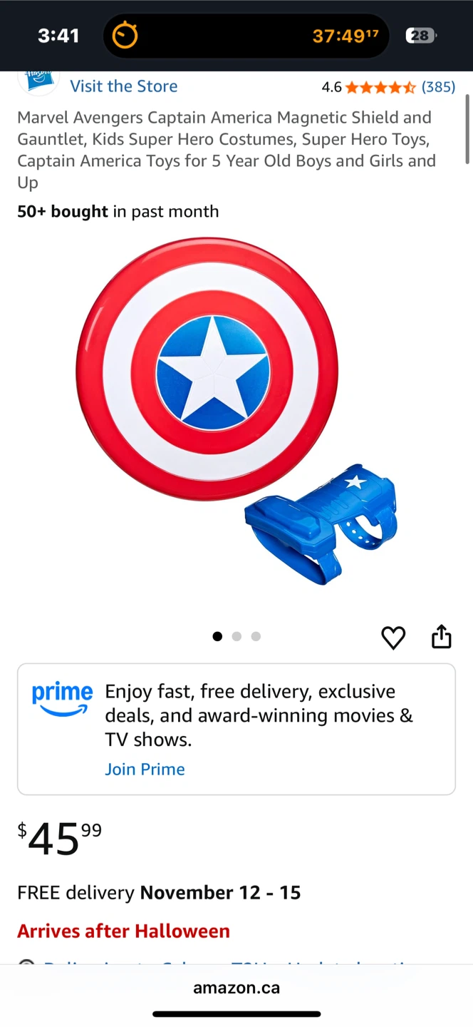 Marvel Avengers Captain America Magnetic Shield and Gauntlet - photo 4