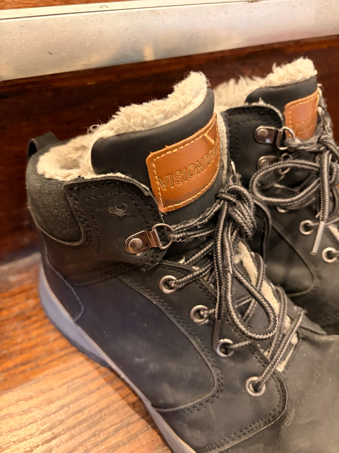 Black Faux-Fur Lined Winter Boots - photo 2