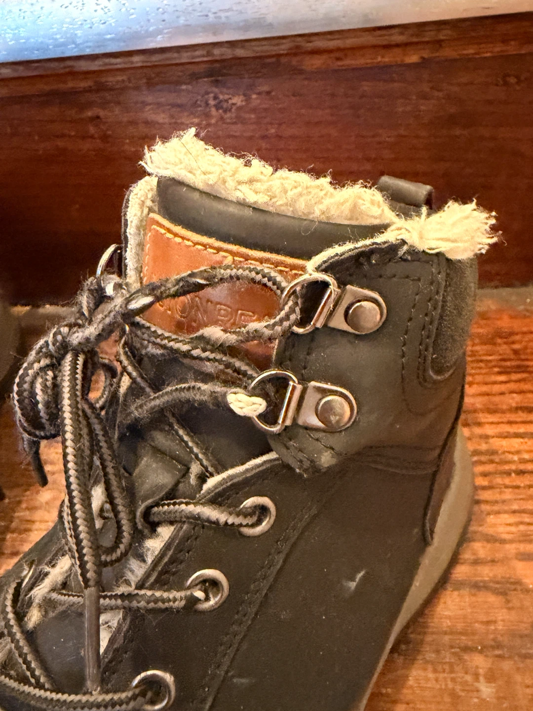 Black Faux-Fur Lined Winter Boots - photo 3