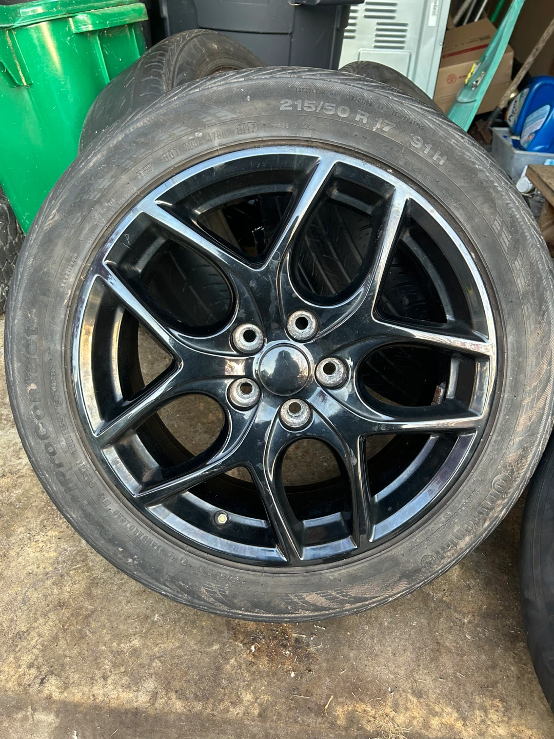4 17” Black Alloy Rims from Ford Focus SEL - photo 2