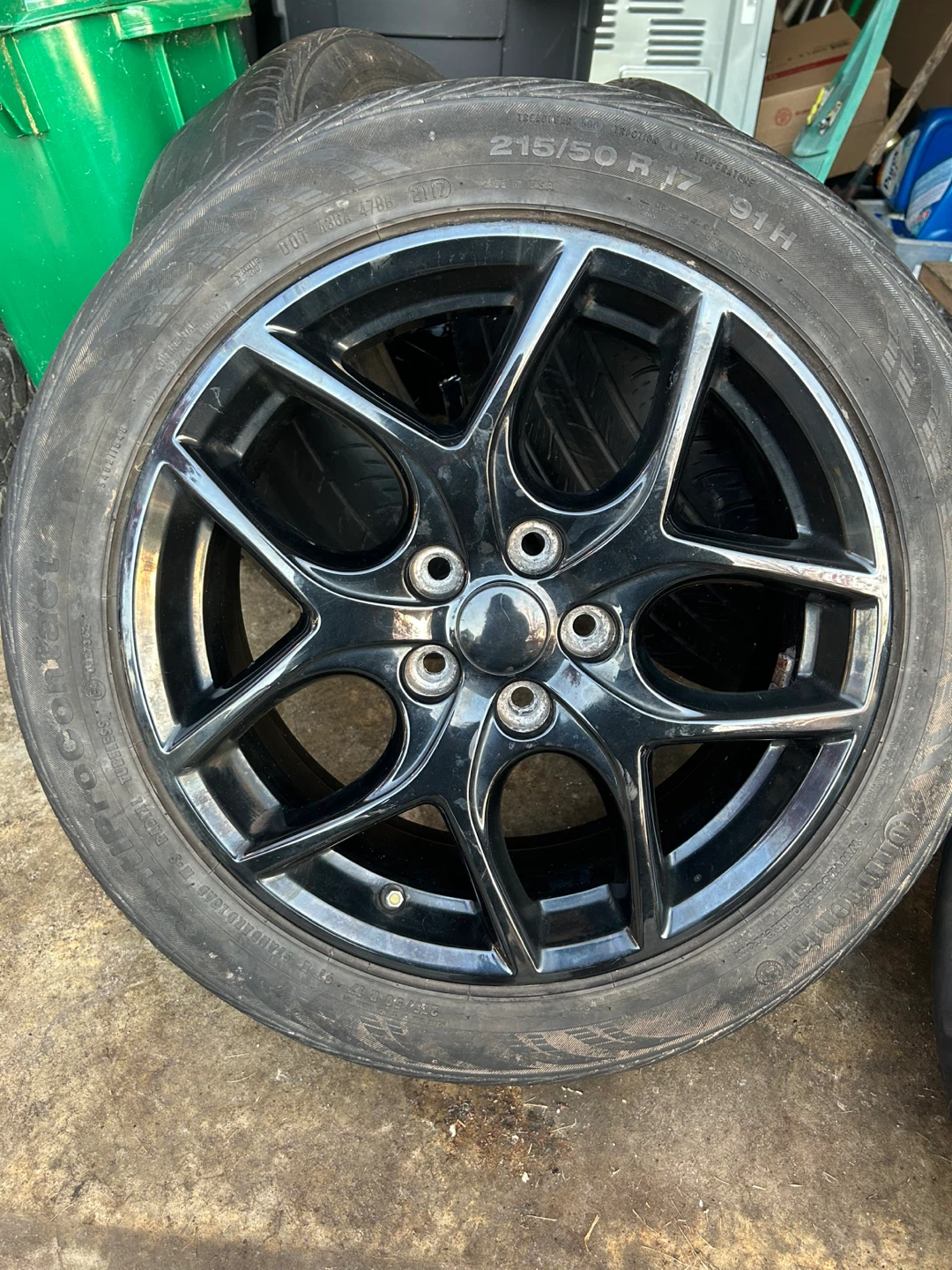4 17” Black Alloy Rims from Ford Focus SEL - photo 3