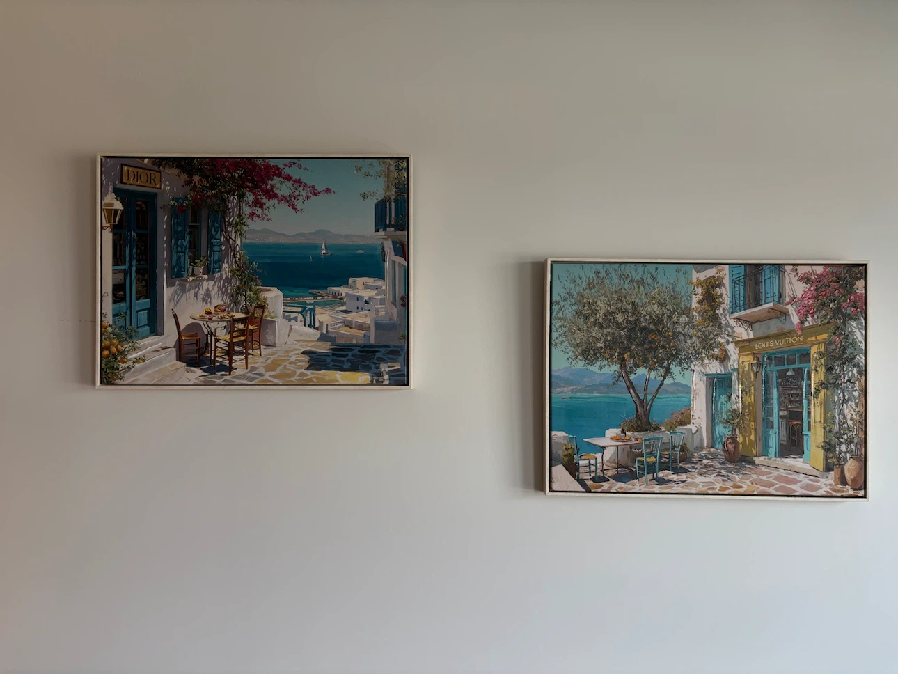 Set of two decorative luxury brand wall art canvases - photo 3