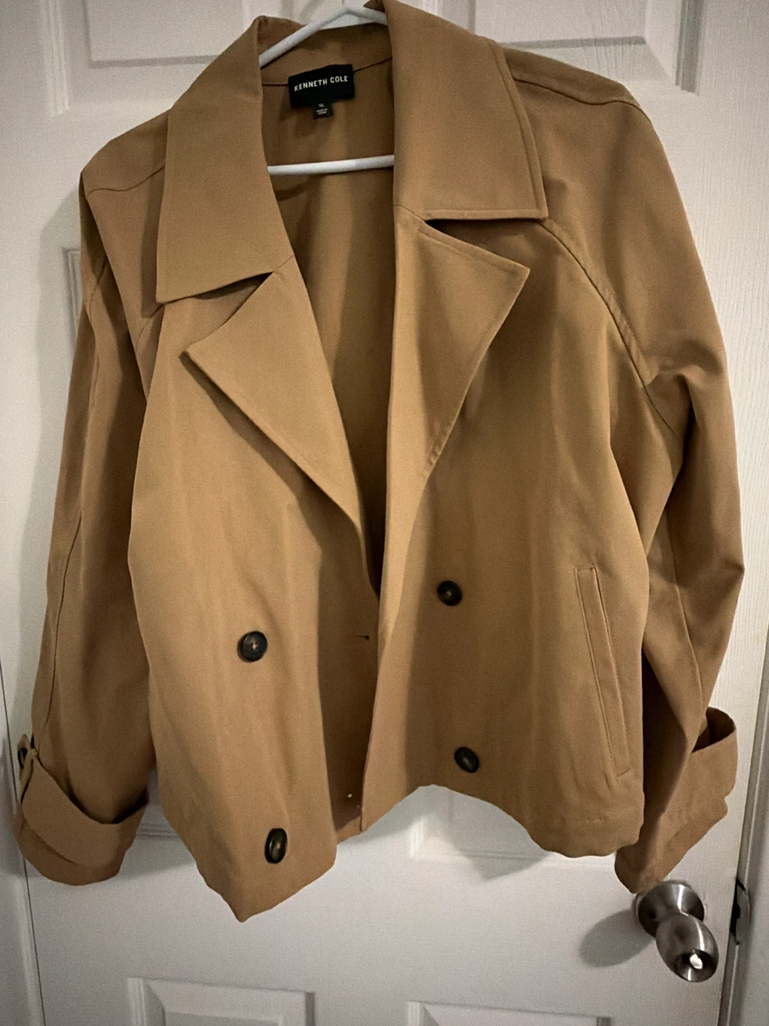 Kenneth Cole Tan Double-Breasted Jacket - XL