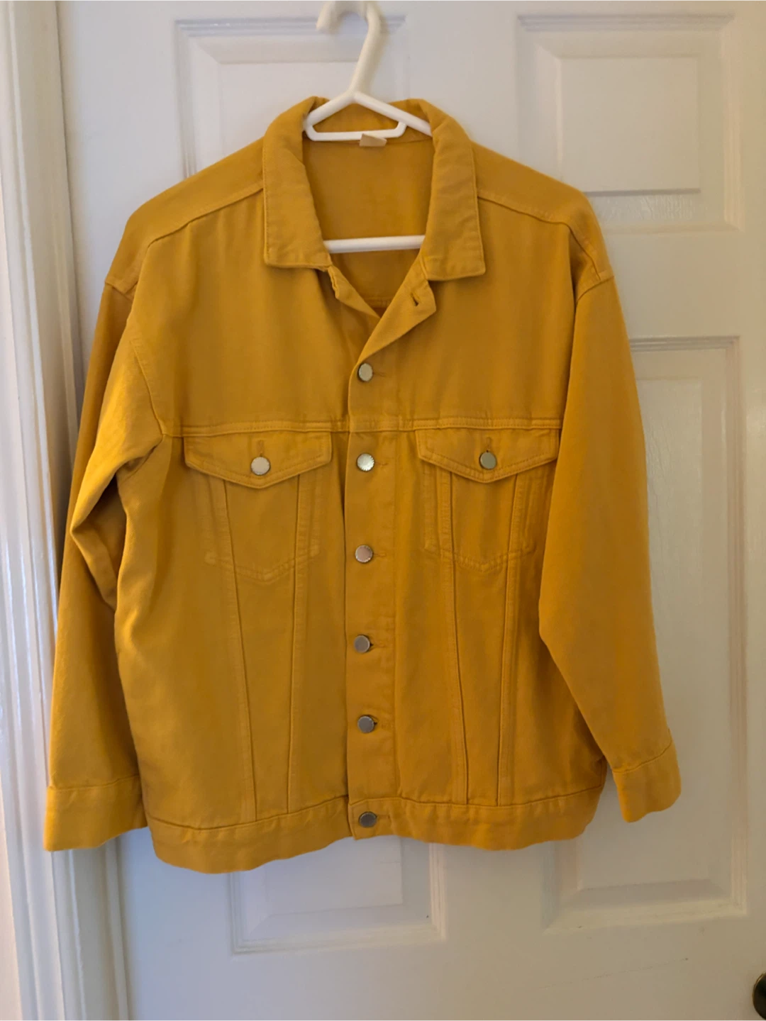 H&M Yellow Denim Jacket-size 6